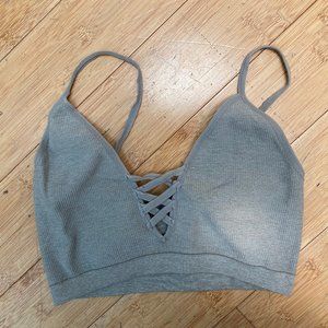 Grey Bralette Crossed